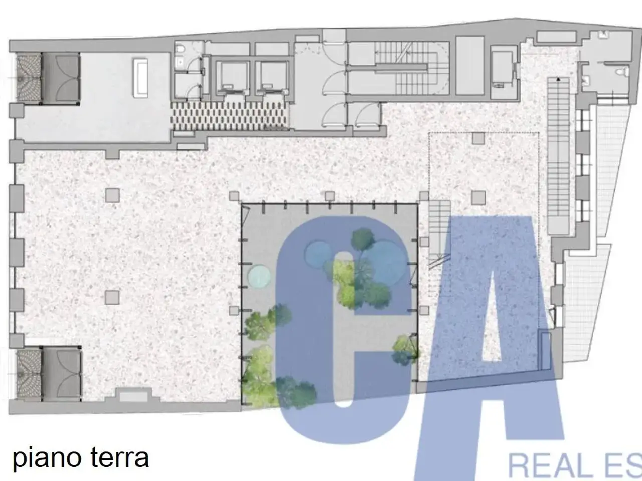 Ufficio in Largo Augusto, Milano, {3} - Planimetria 1