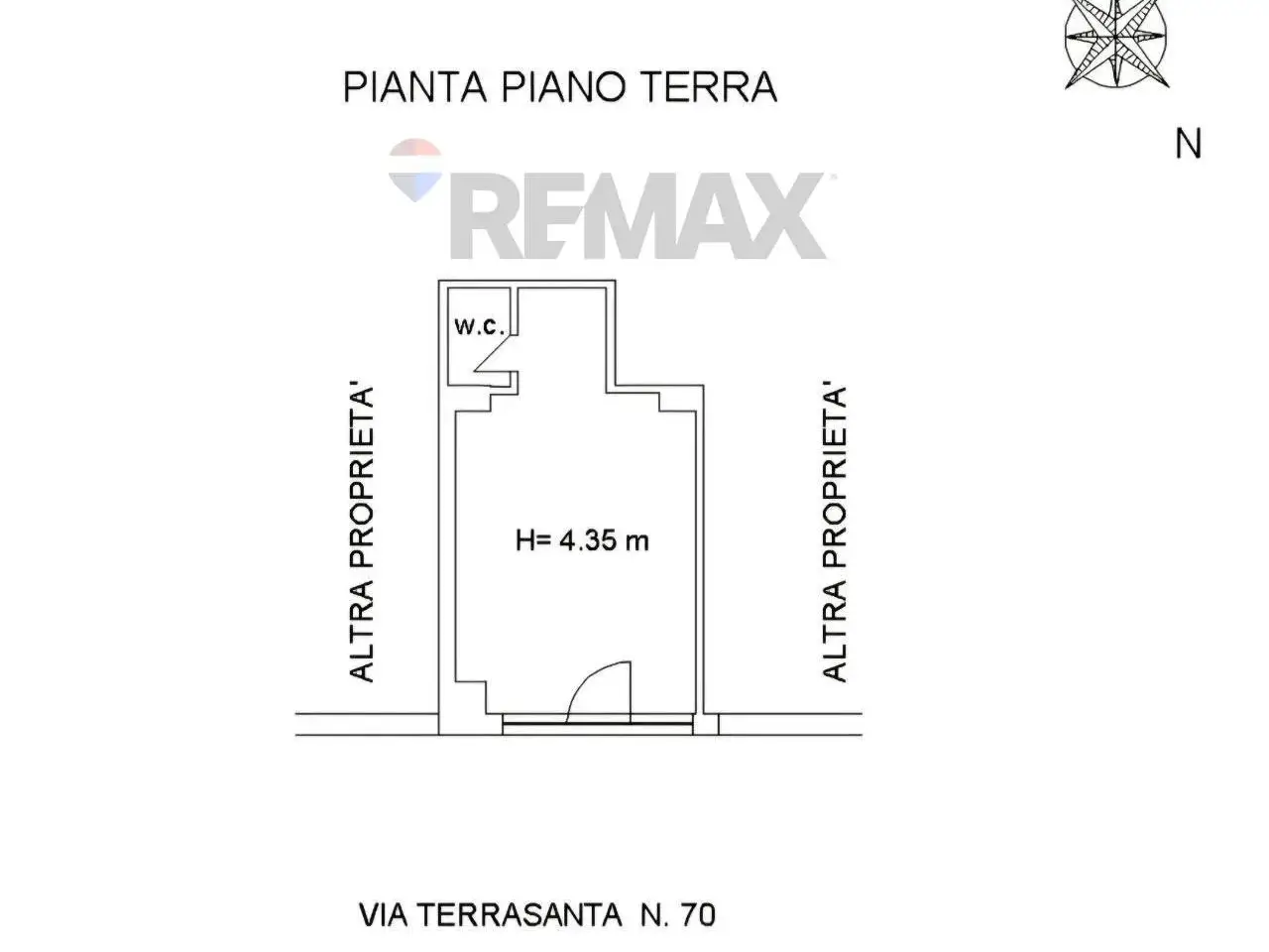 Negozio in Via Terrasanta 70, Palermo, {3} - Planimetria 1