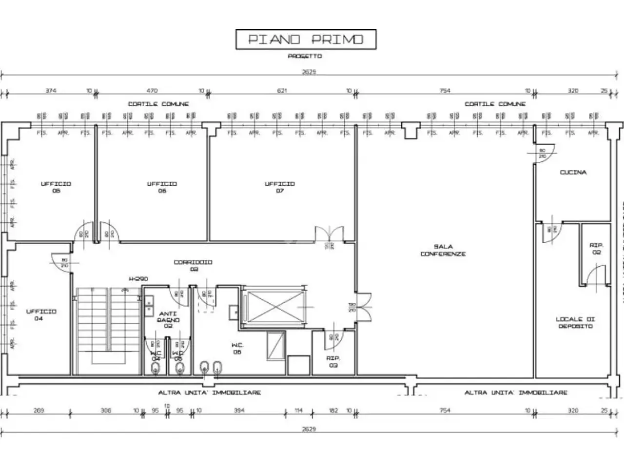 Ufficio in Via Fratelli Bandiera 22, Pero, {3} - Planimetria 1