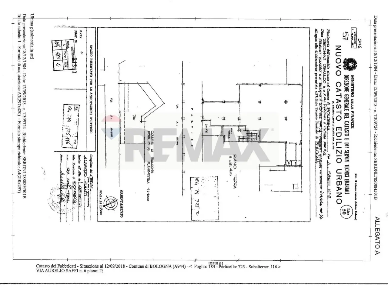 Negozio in Via Aurelio Saffi 6, Bologna, {3} - Planimetria 1