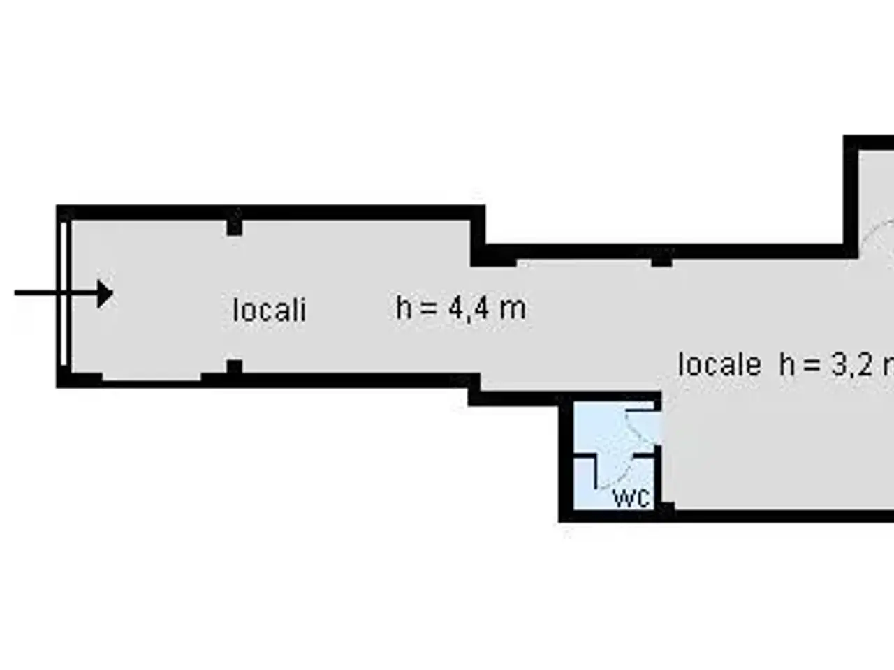Negozio in Via Noce 84, Palermo, {3} - Planimetria 1