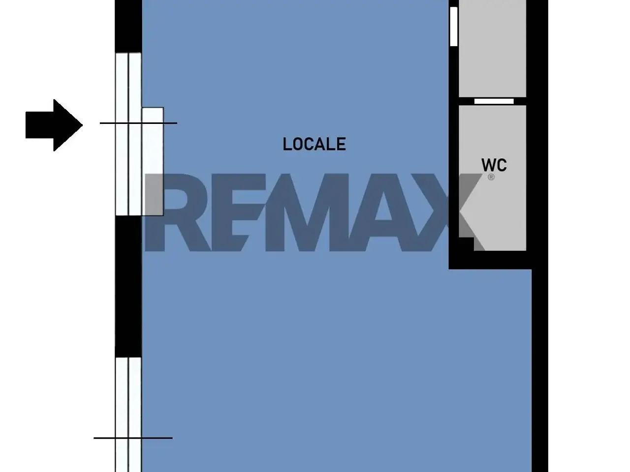 Negozio in Viale Privato delle Nebulose 6, Napoli, {3} - Planimetria 1
