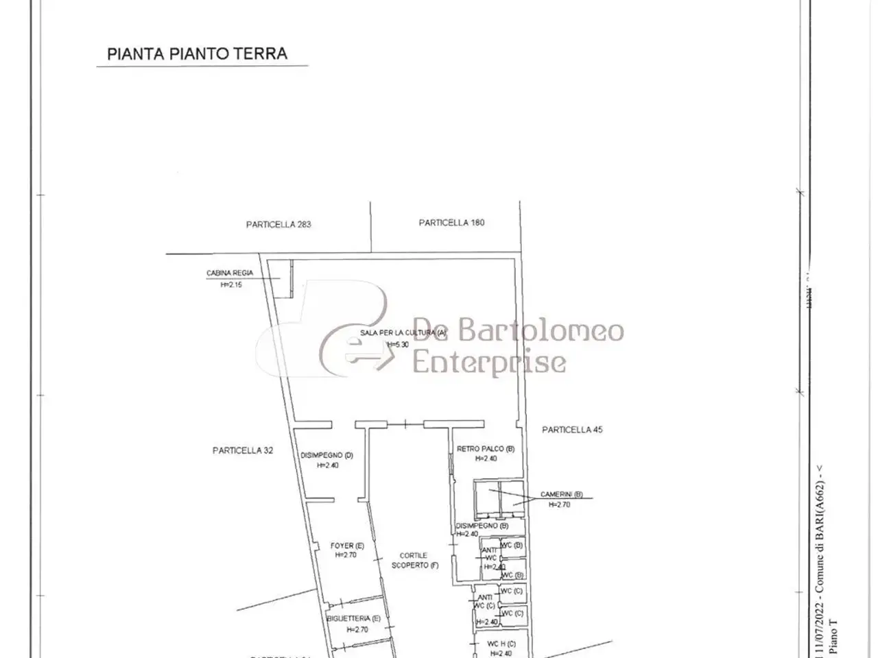 Palazzina commerciale in Via Domenico Cotugno 21, Bari, {3} - Planimetria 1