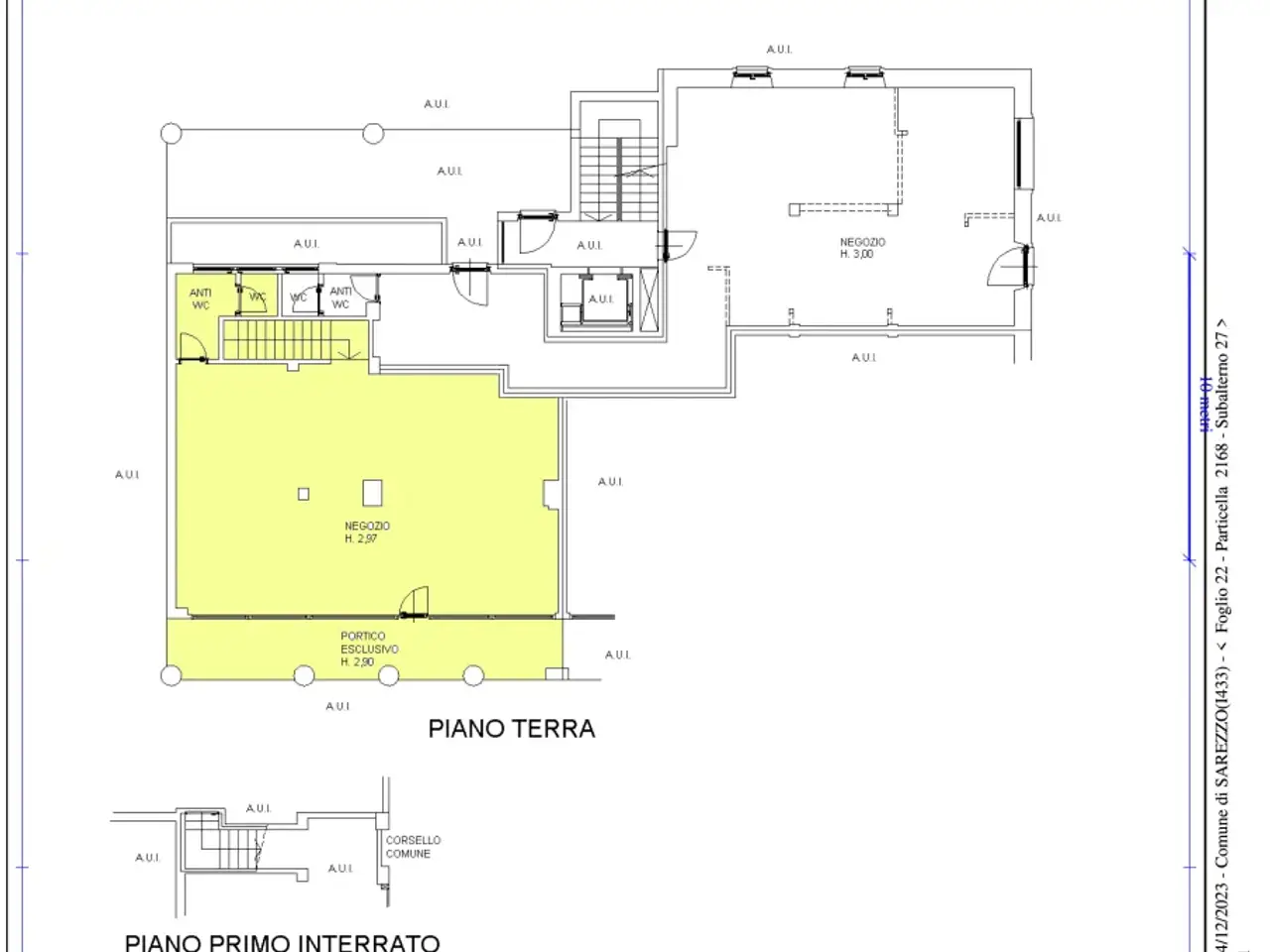 Palazzina commerciale in Piazzale Europa 79, Sarezzo, {3} - Planimetria 1