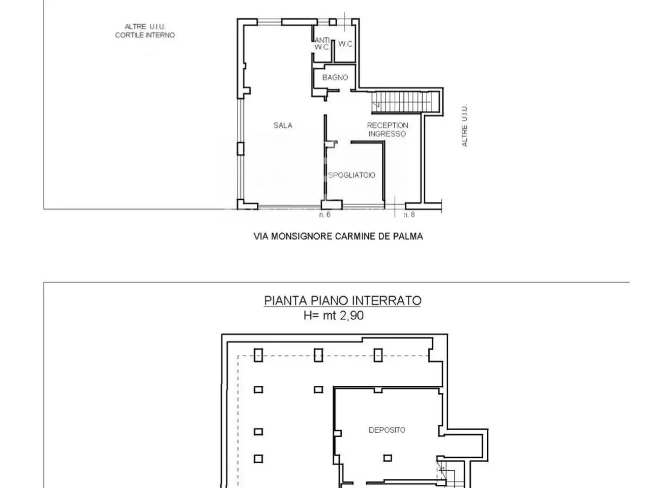Negozio in Via Monsignor Carmine De Palma 6-8, Bari, {3} - Planimetria 1