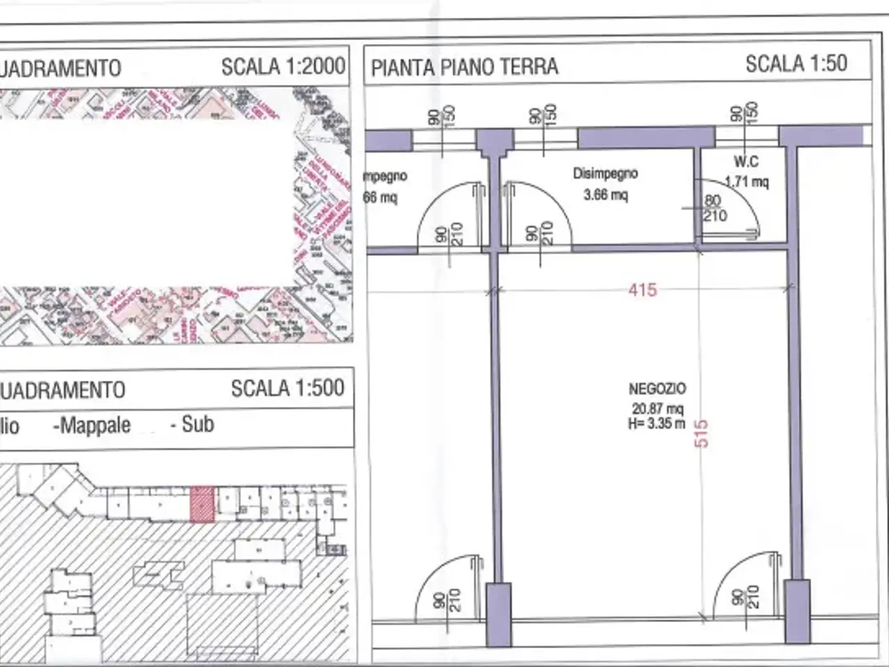 Negozio in , Riccione, {3} - Planimetria 1