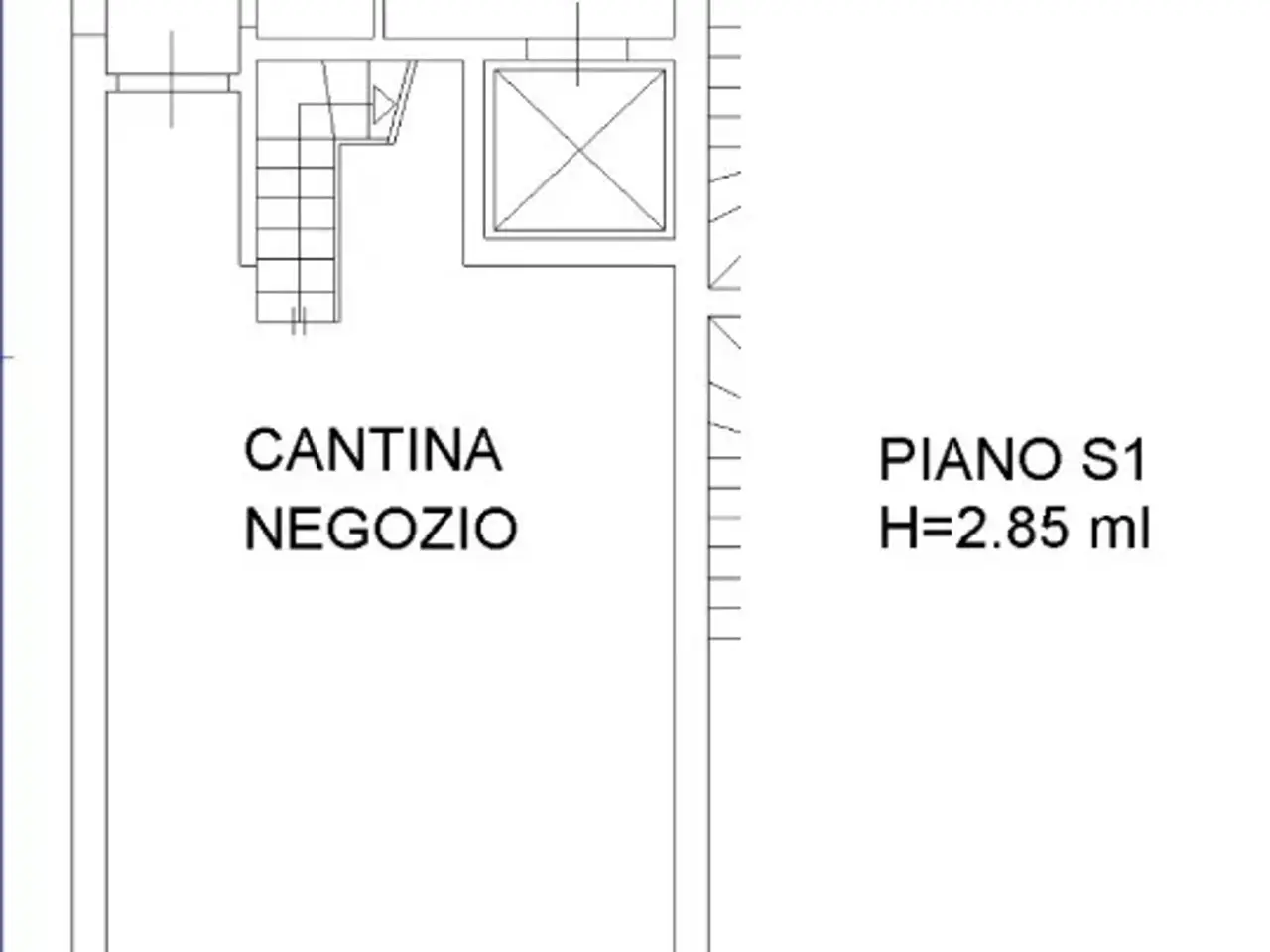 Negozio in Via Antonio Lotti , Roma, {3} - Planimetria 1