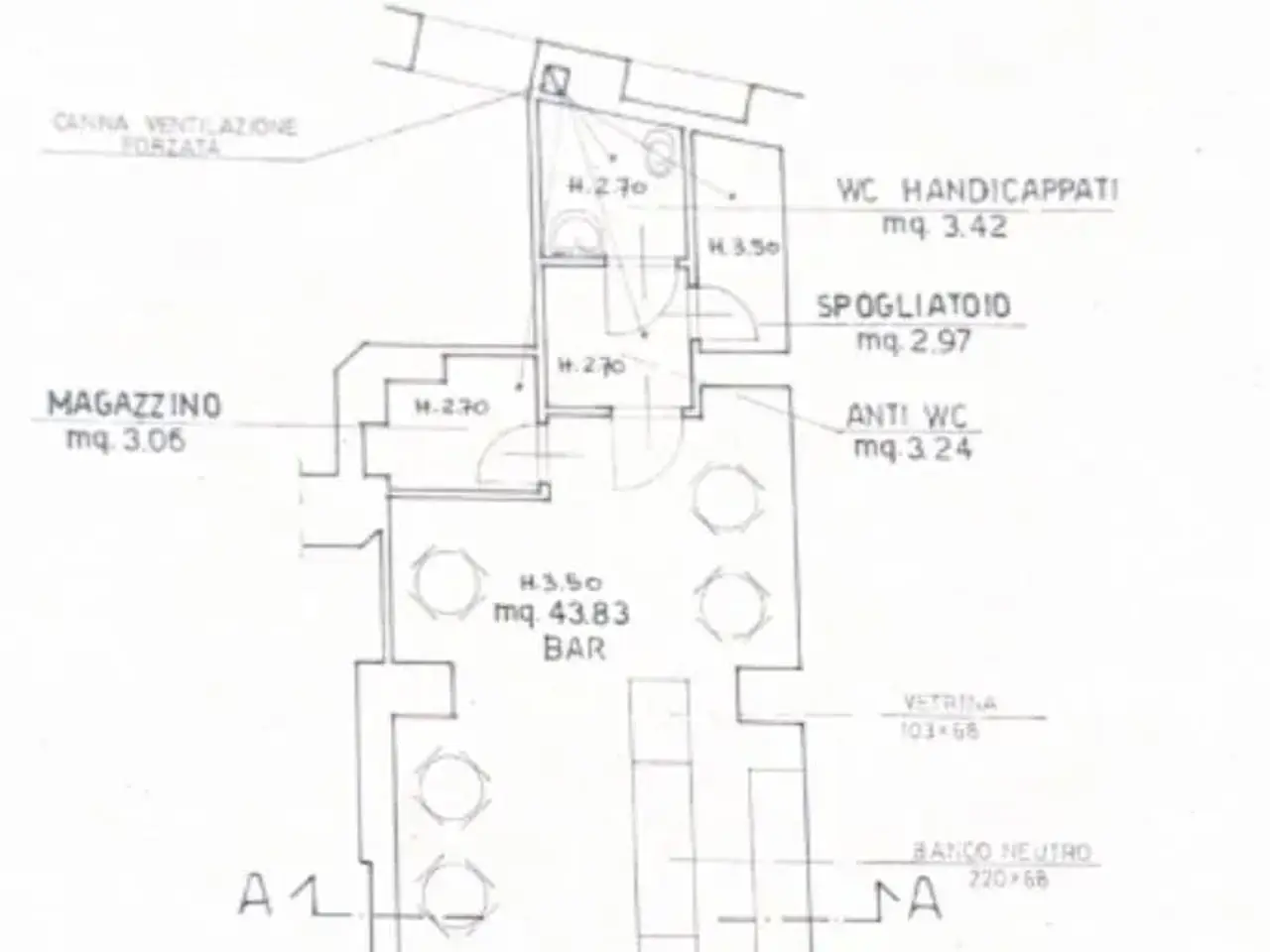 Negozio in Corso Umberto Saba 30, Trieste, {3} - Planimetria 1