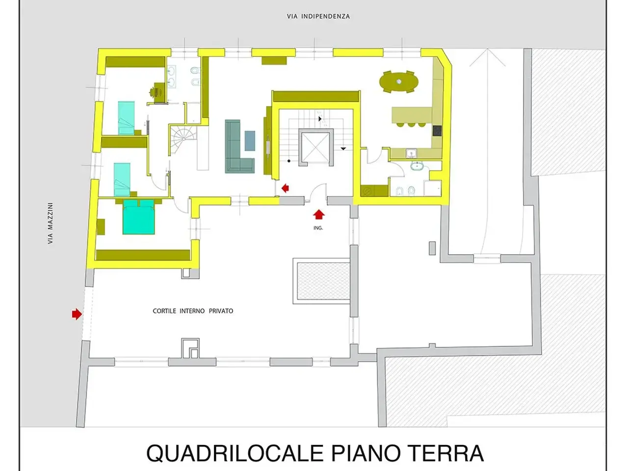 Trilocale in vendita, Piazza Cornaggia, Rivanazzano Terme - Planimetria 1