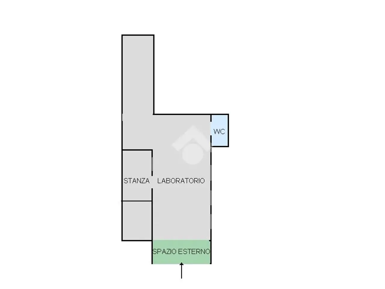 Laboratorio in Via Posillipo 176, Napoli, {3} - Planimetria 1