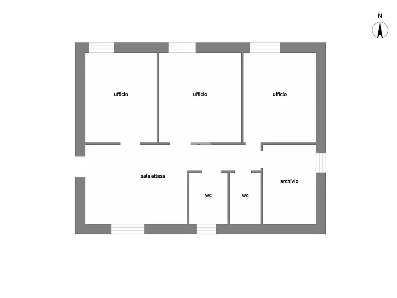 Ufficio in Via Palermo 14, Nettuno, {3} - Planimetria 1