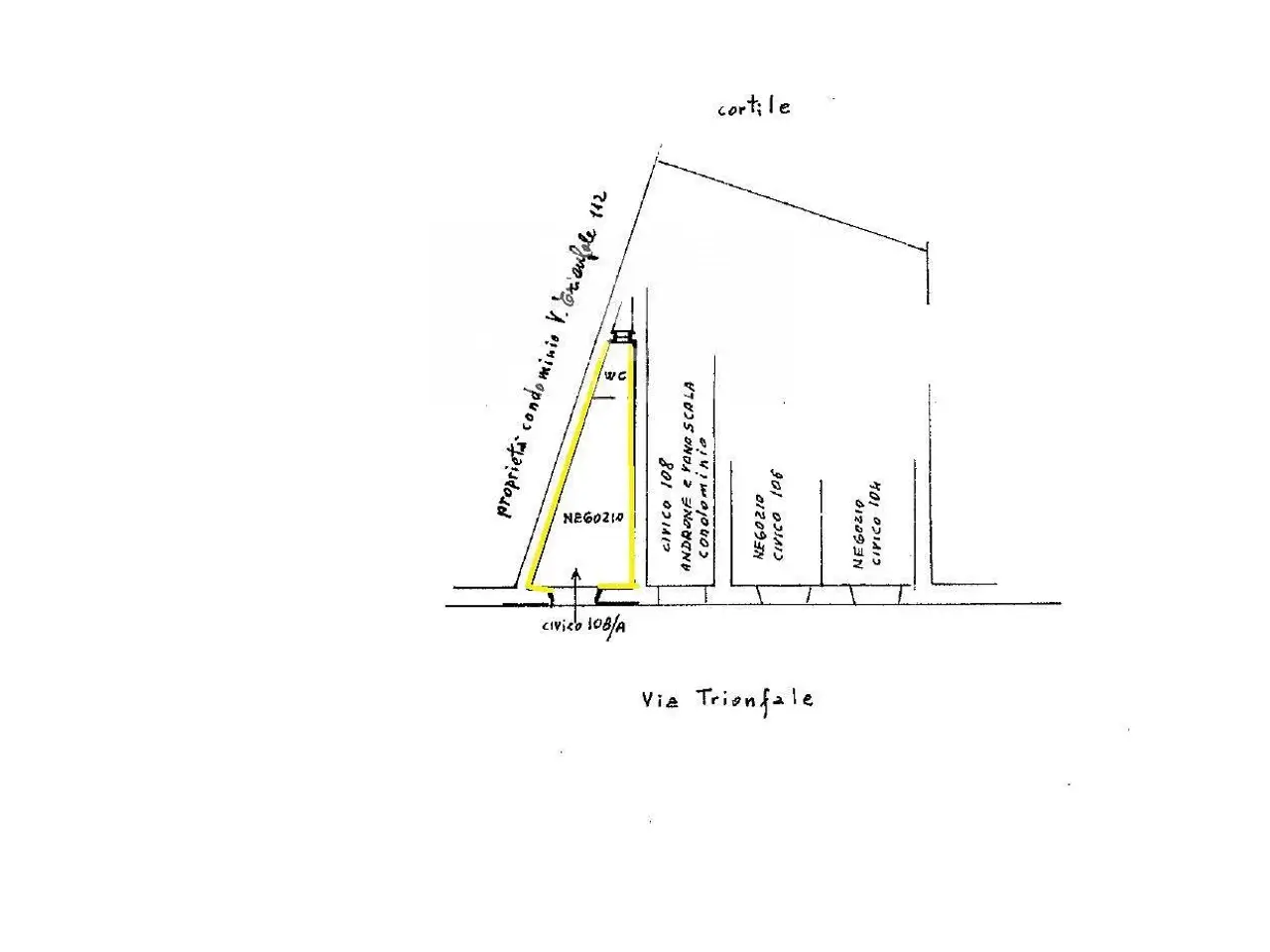 Negozio in Via Trionfale 108, Roma, {3} - Planimetria 1
