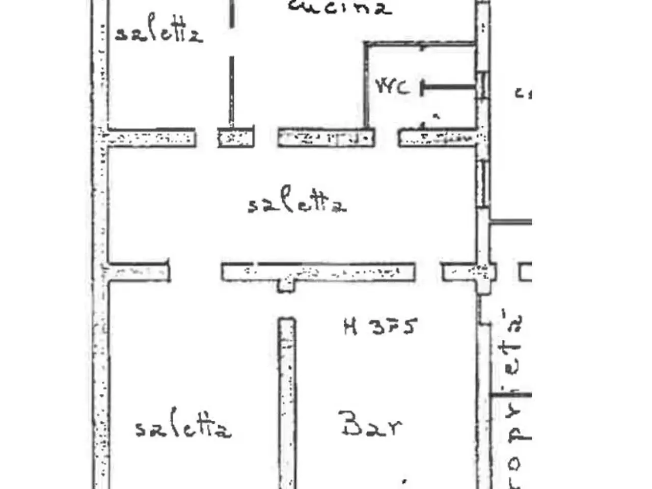 Negozio in Corso della Repubblica 00, Tortona, {3} - Planimetria 1