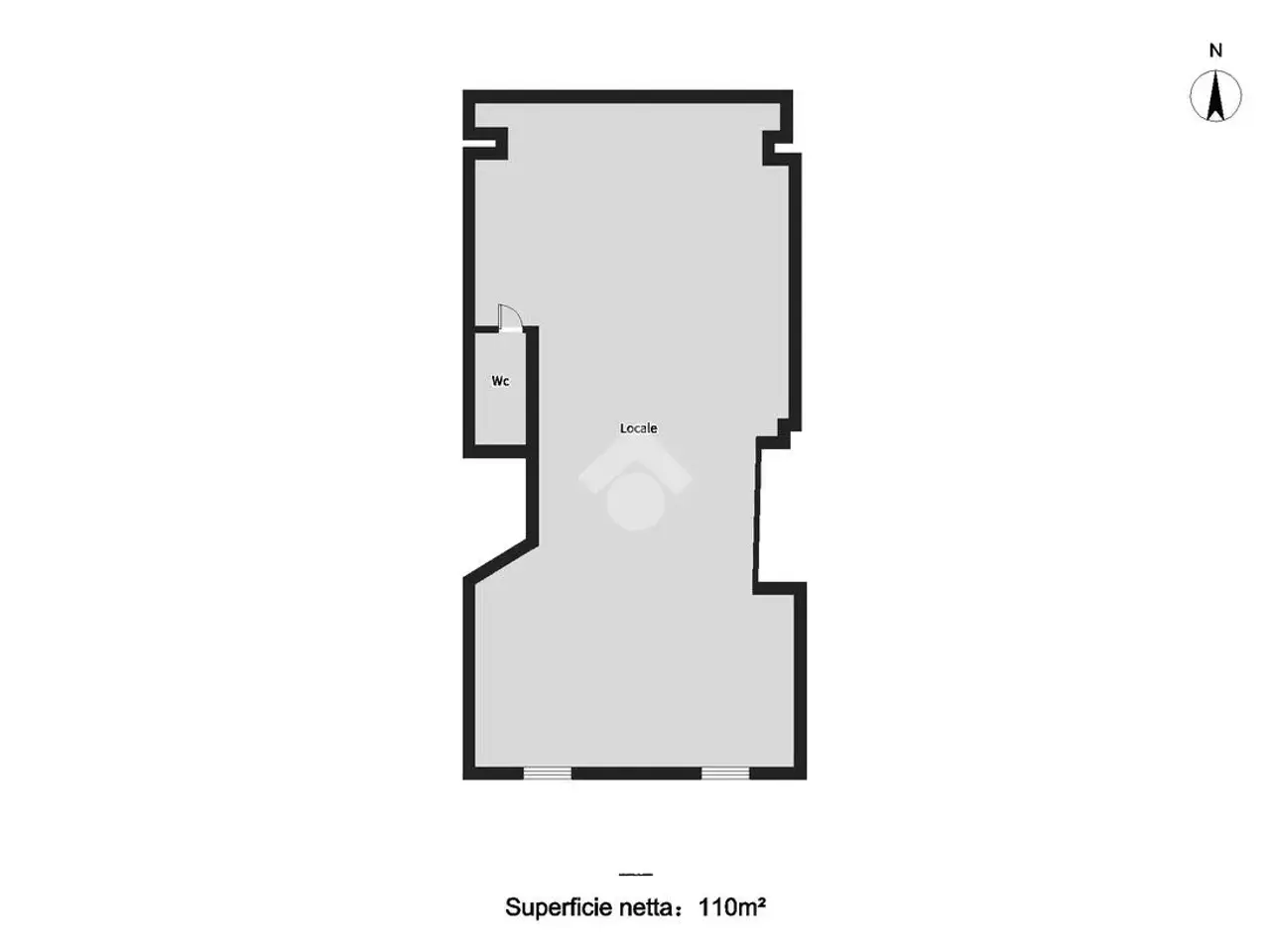 Negozio in Via Libertà, Portici, {3} - Planimetria 1