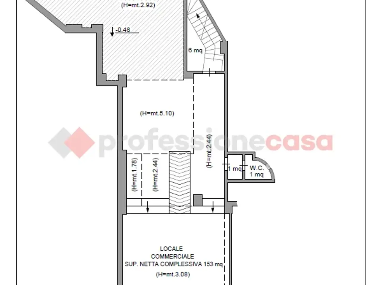 Negozio in Via Enrico De Nicola Snc, Cassino, {3} - Planimetria 1