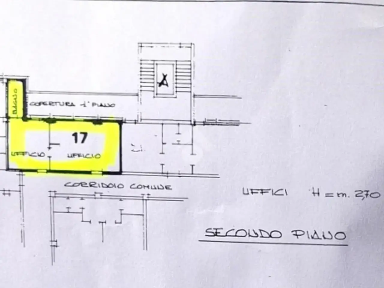 Ufficio in Via Martiri di Cervarolo 1, Reggio Emilia, {3} - Planimetria 1