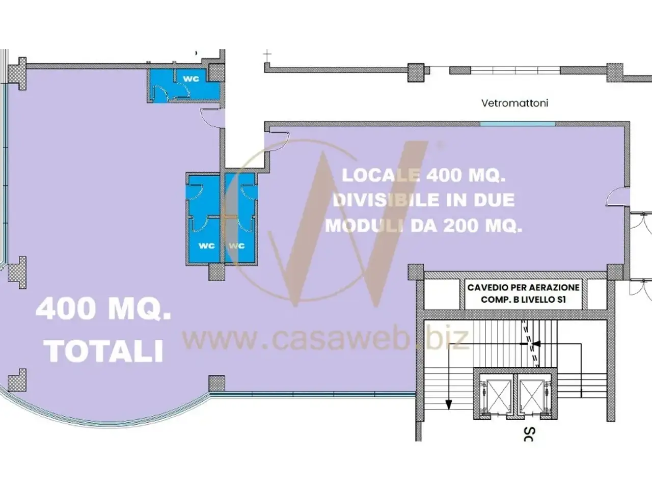 Negozio in Via Nazionale Appia, Curti, {3} - Planimetria 1