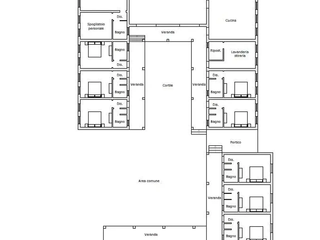 Agriturismo in , Galtellì, {3} - Planimetria 1