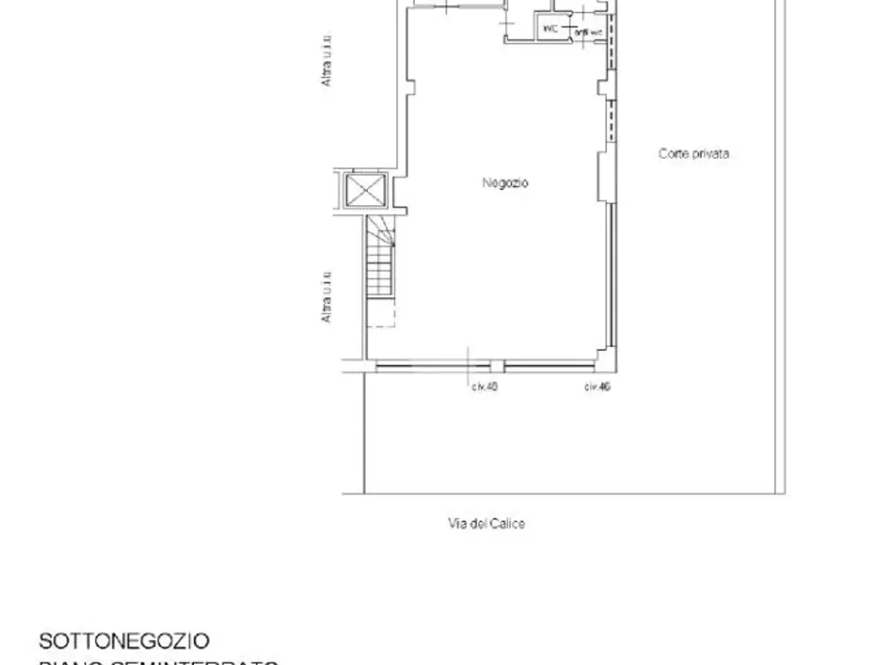 Negozio in Via del Calice 46, Roma, {3} - Planimetria 1