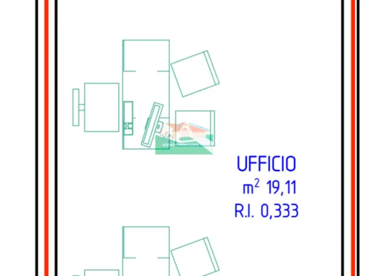 Ufficio in Via Dismano 450, Ravenna, {3} - Planimetria 1