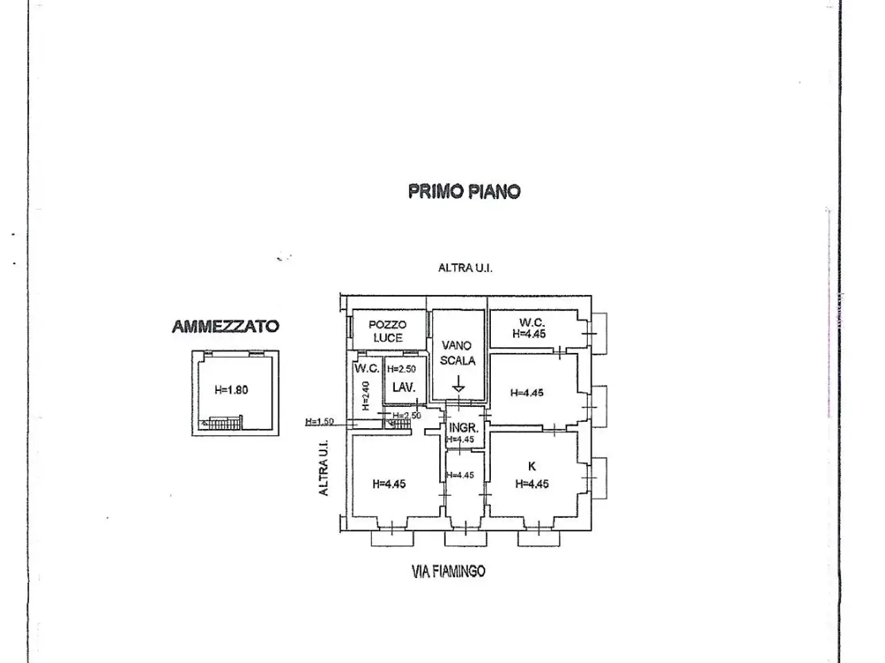 Palazzina commerciale in vendita, Via Fiamingo, Catania - Planimetria 1