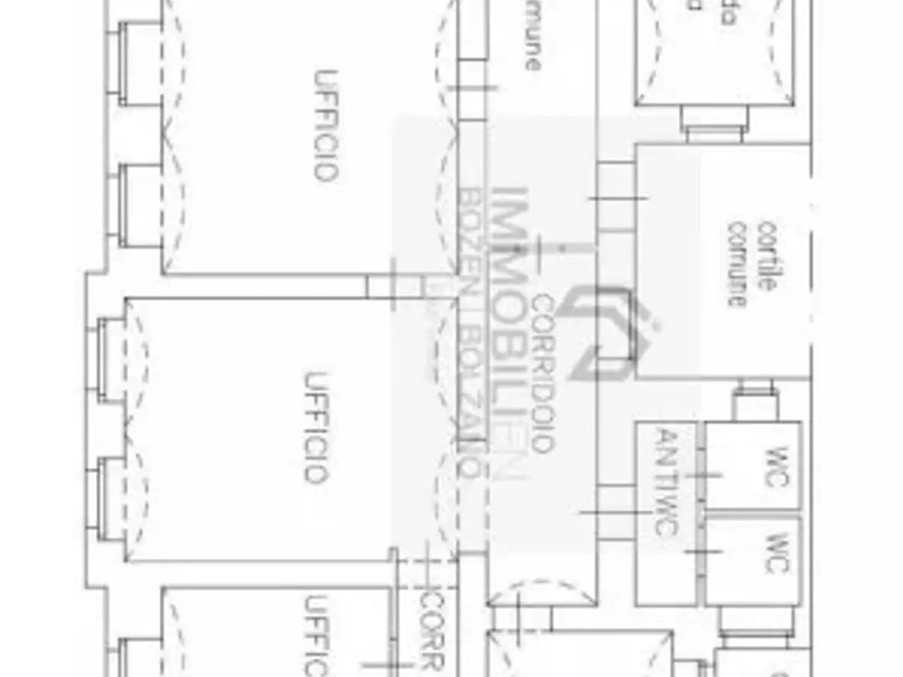Ufficio in Piazza della Parrocchia 6, Bolzano, {3} - Planimetria 1