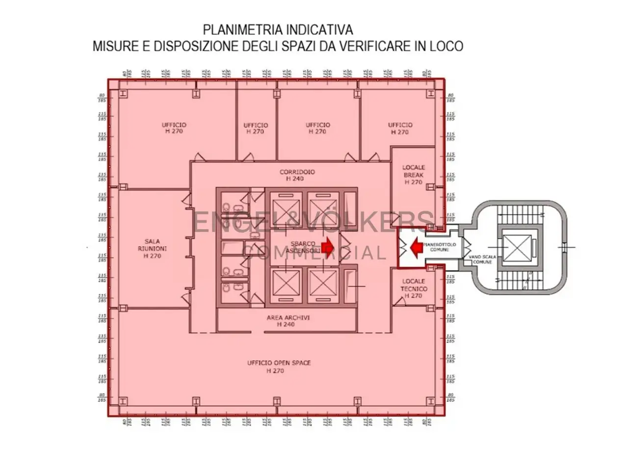Ufficio in Via Stephenson 43, Milano, {3} - Planimetria 1