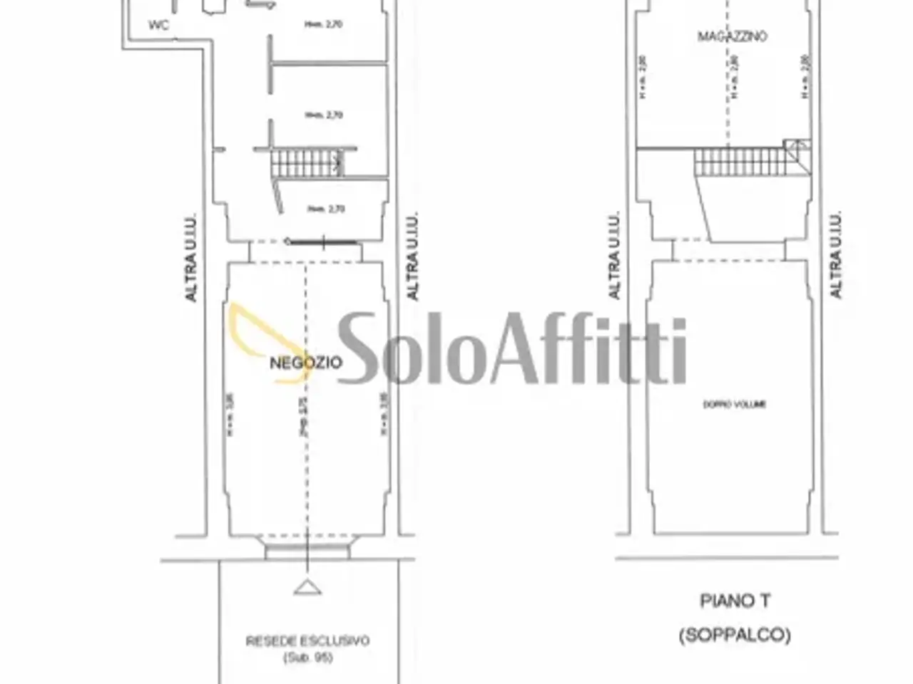 Negozio in Via Simone Martini, Siena, {3} - Planimetria 1