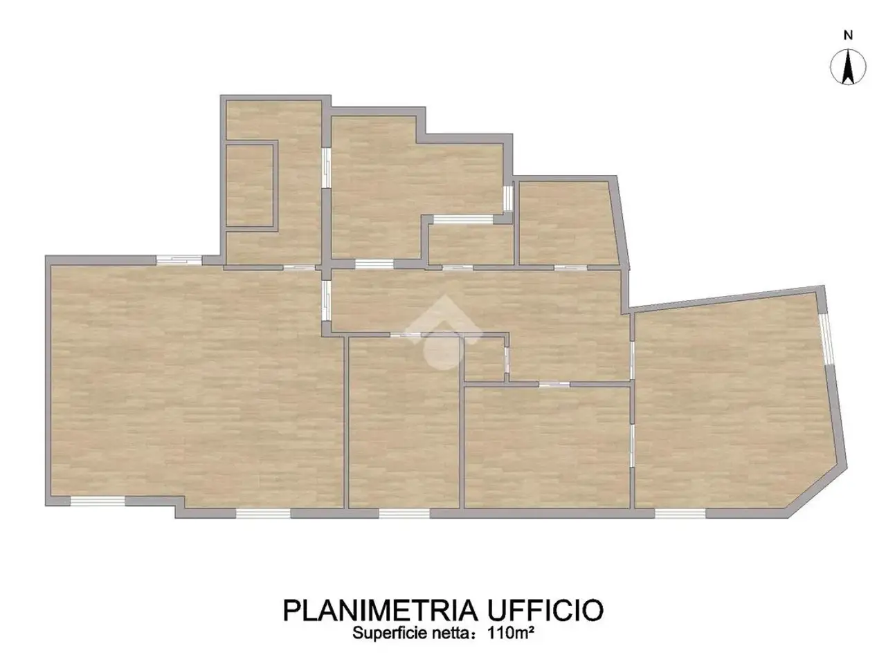 Ufficio in Piazza Antonio Stradivari 12, Cremona, {3} - Planimetria 1