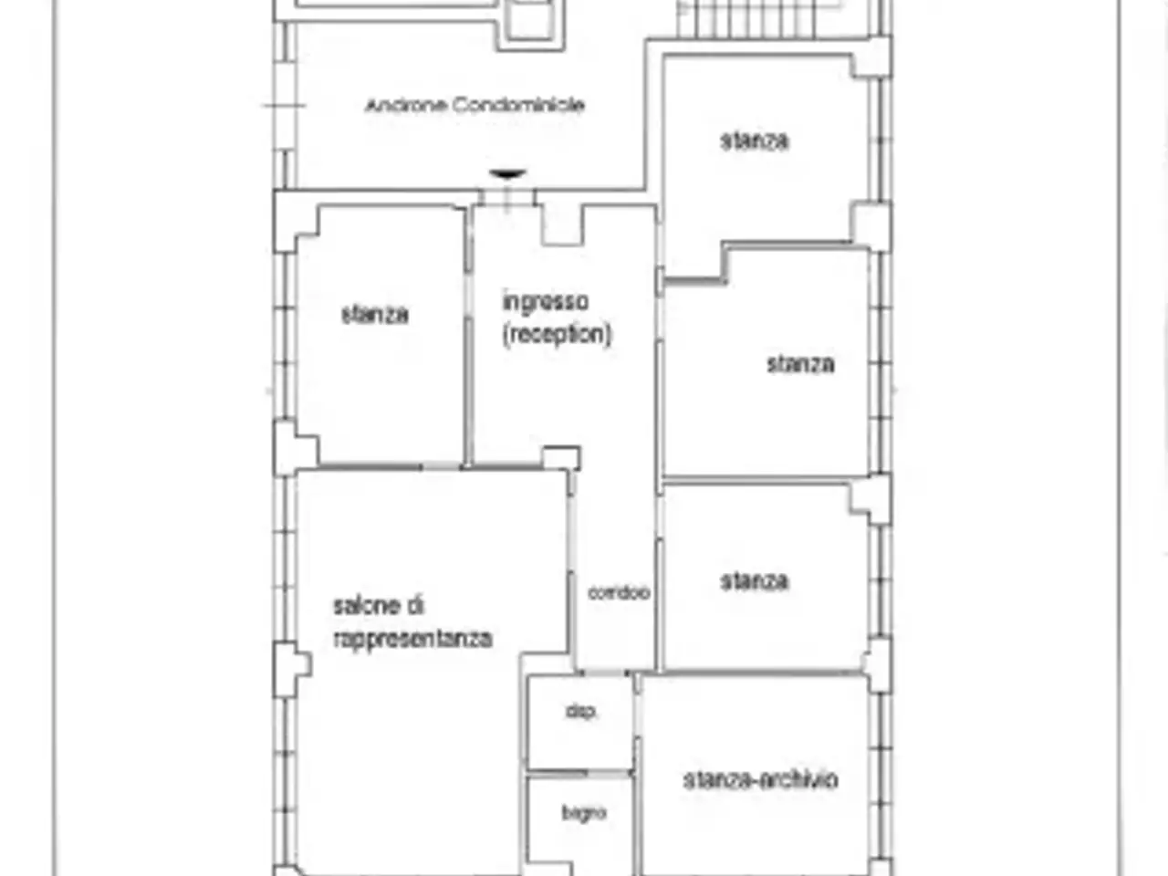 Ufficio in Via Padre Giovanni Antonio Filippini 130, Roma, {3} - Planimetria 1