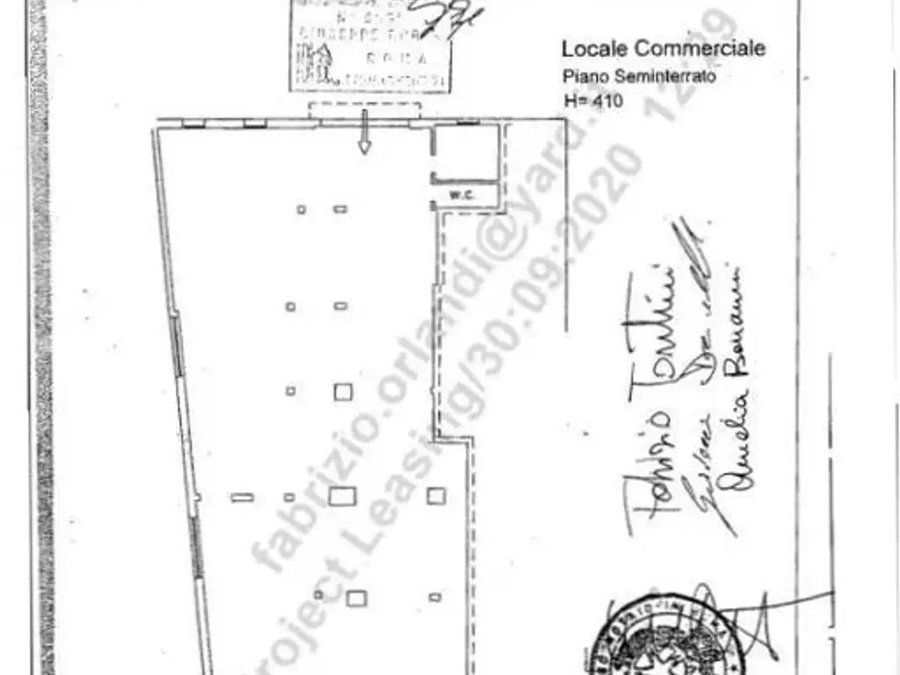 Negozio in Via Albarese 24, Roma, {3} - Planimetria 1