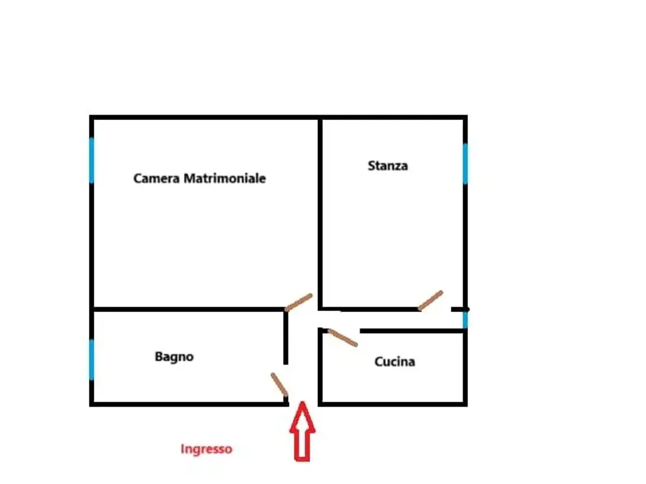 Trilocale in vendita, Dorsoduro 2946, Venezia - Planimetria 1