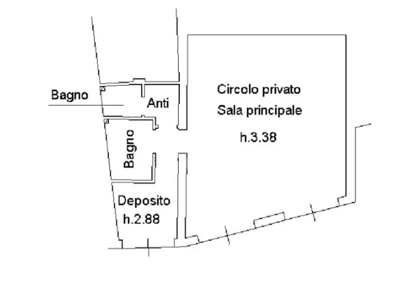 Negozio in Via Giuseppe Massarenti 149, Bologna, {3} - Planimetria 1