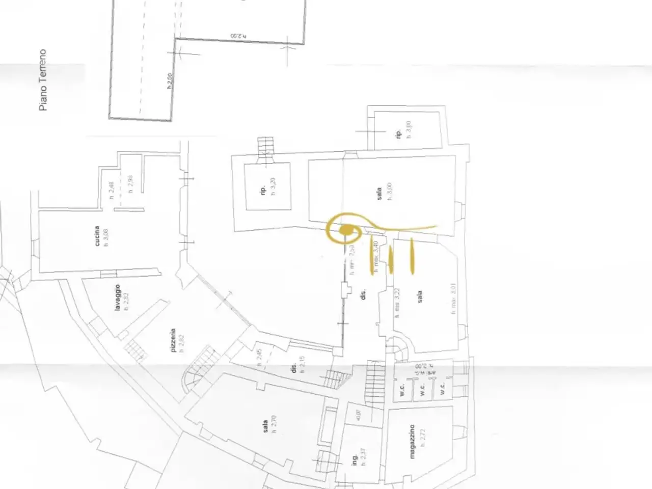 Palazzina commerciale in Via Faentina , Vaglia, {3} - Planimetria 1