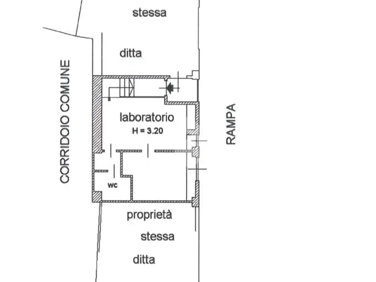 Laboratorio in Via dei Grimani, Milano, {3} - Planimetria 1