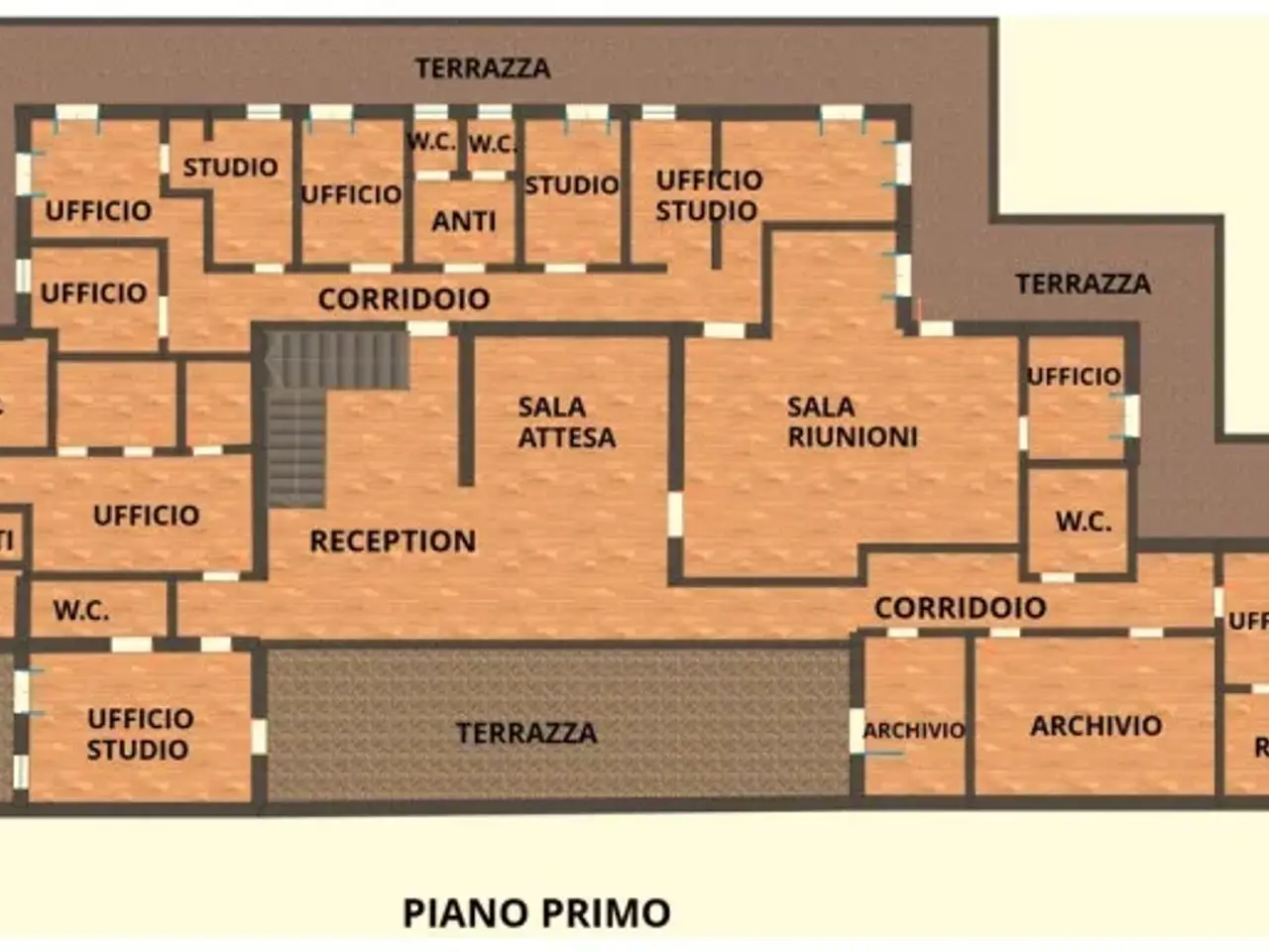 Ufficio in Viale Stazione, Montegrotto Terme, {3} - Planimetria 1