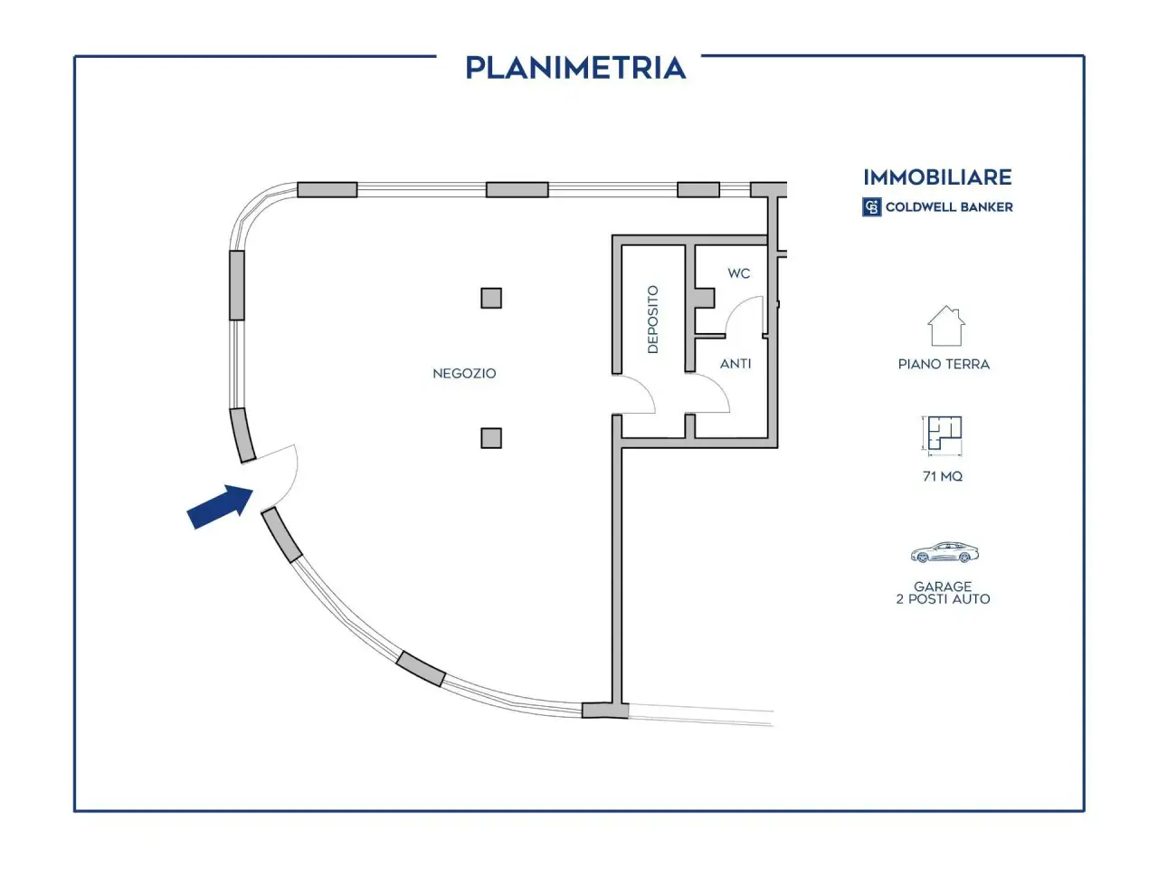 Negozio in Strèda Dolomites 111, Canazei, {3} - Planimetria 1