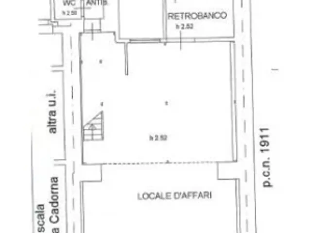 Bar in Via Luigi Cadorna 21a, Trieste, {3} - Planimetria 1