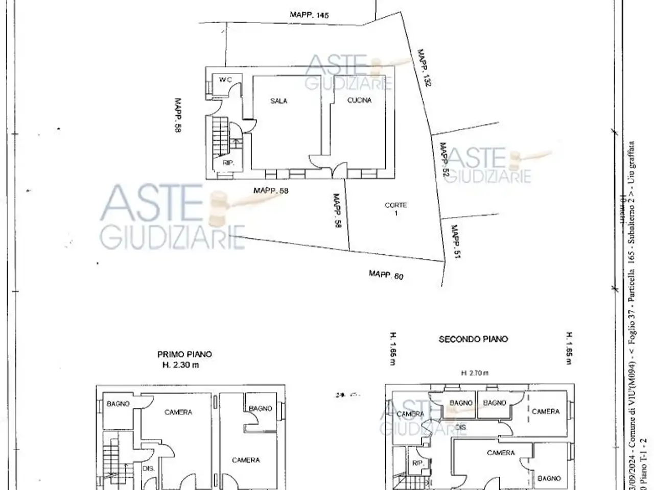 Fabbricato misto in Frazione Tornetti, Località Runch 60 60, Viu', {3} - Planimetria 1