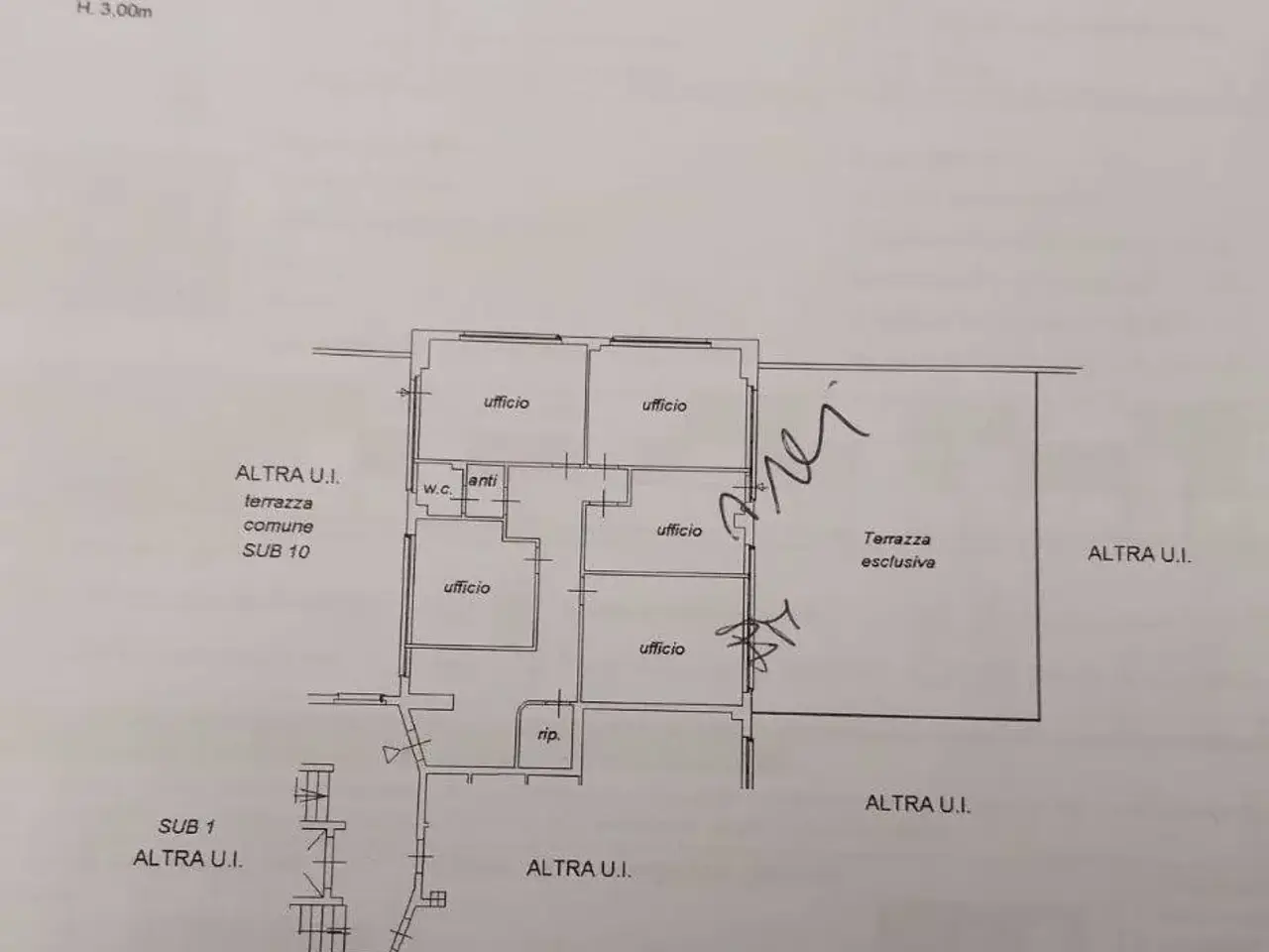 Ufficio in Via Nugolaio 50, Cascina, {3} - Planimetria 1