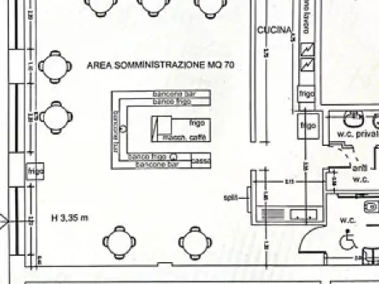 Ristorante in Lungoporto Antonio Gramsci, Civitavecchia, {3} - Planimetria 1
