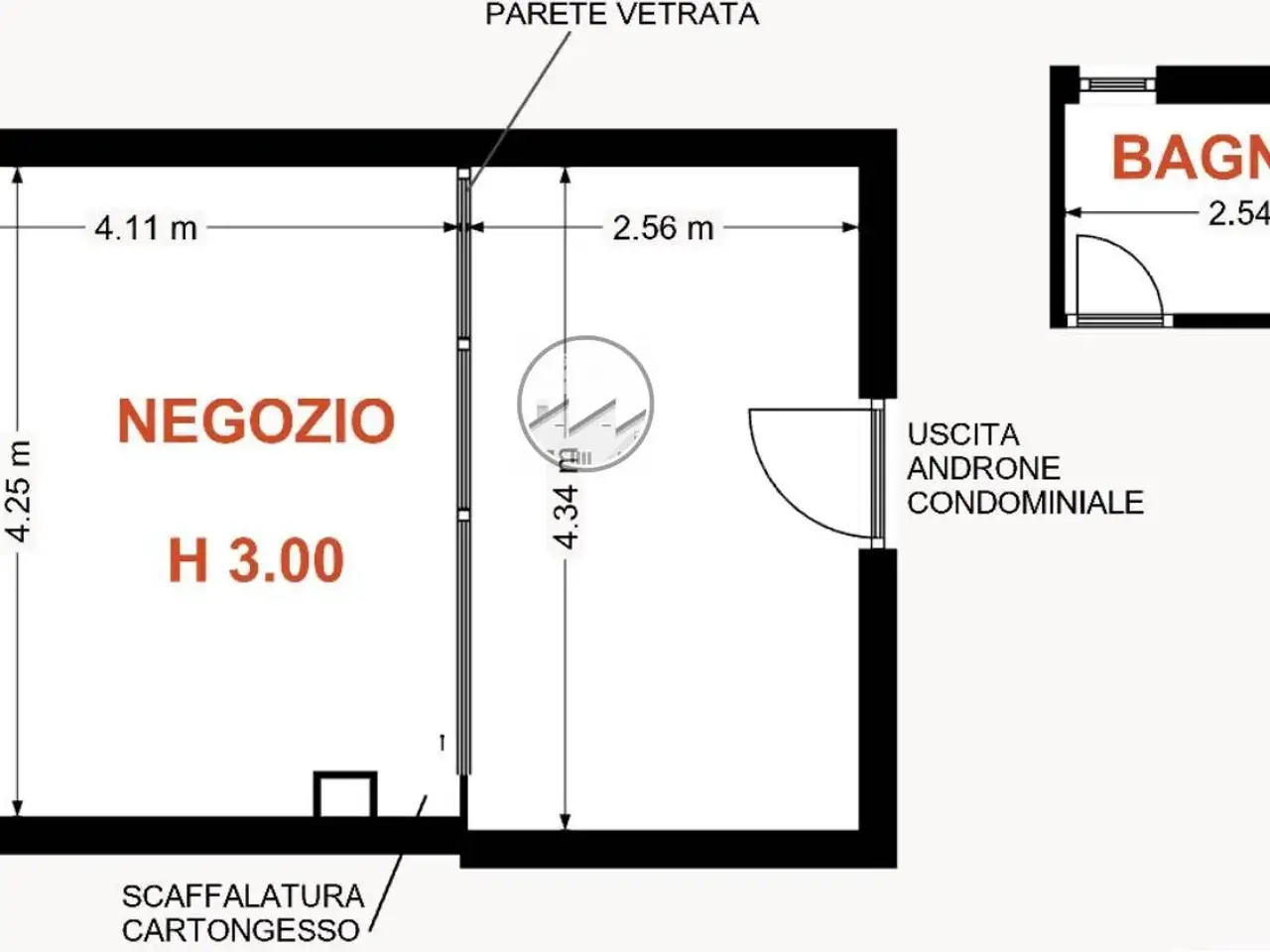 Negozio in Via Riviera 35, Pavia, {3} - Planimetria 1