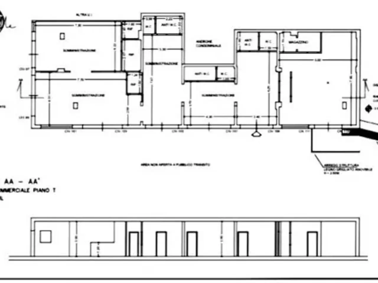 Ristorante in Via Giovanni Gherardini, Roma, {3} - Planimetria 1