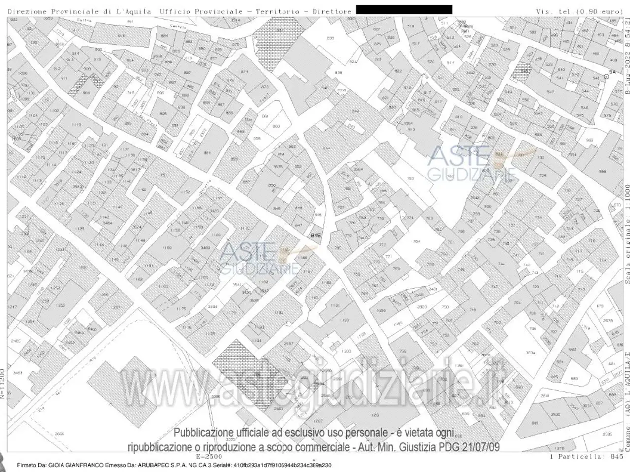 Deposito in Vicolo Santa Maria degli Angeli, 67100 l'Aquila Aq, Italia 67100, L'Aquila, {3} - Planimetria 1
