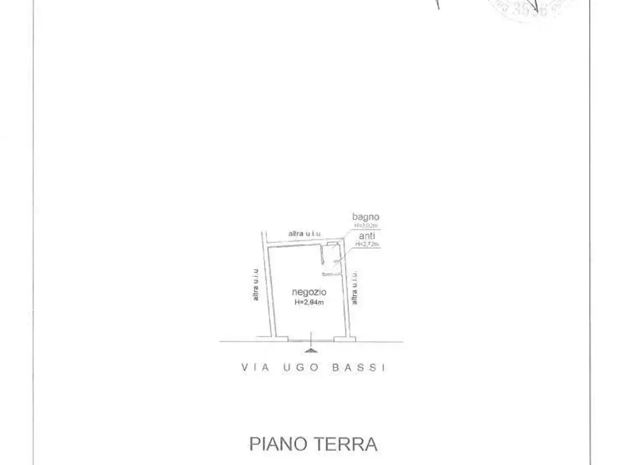 Negozio in Via Ugo Bassi 86/a, Cento, {3} - Planimetria 1