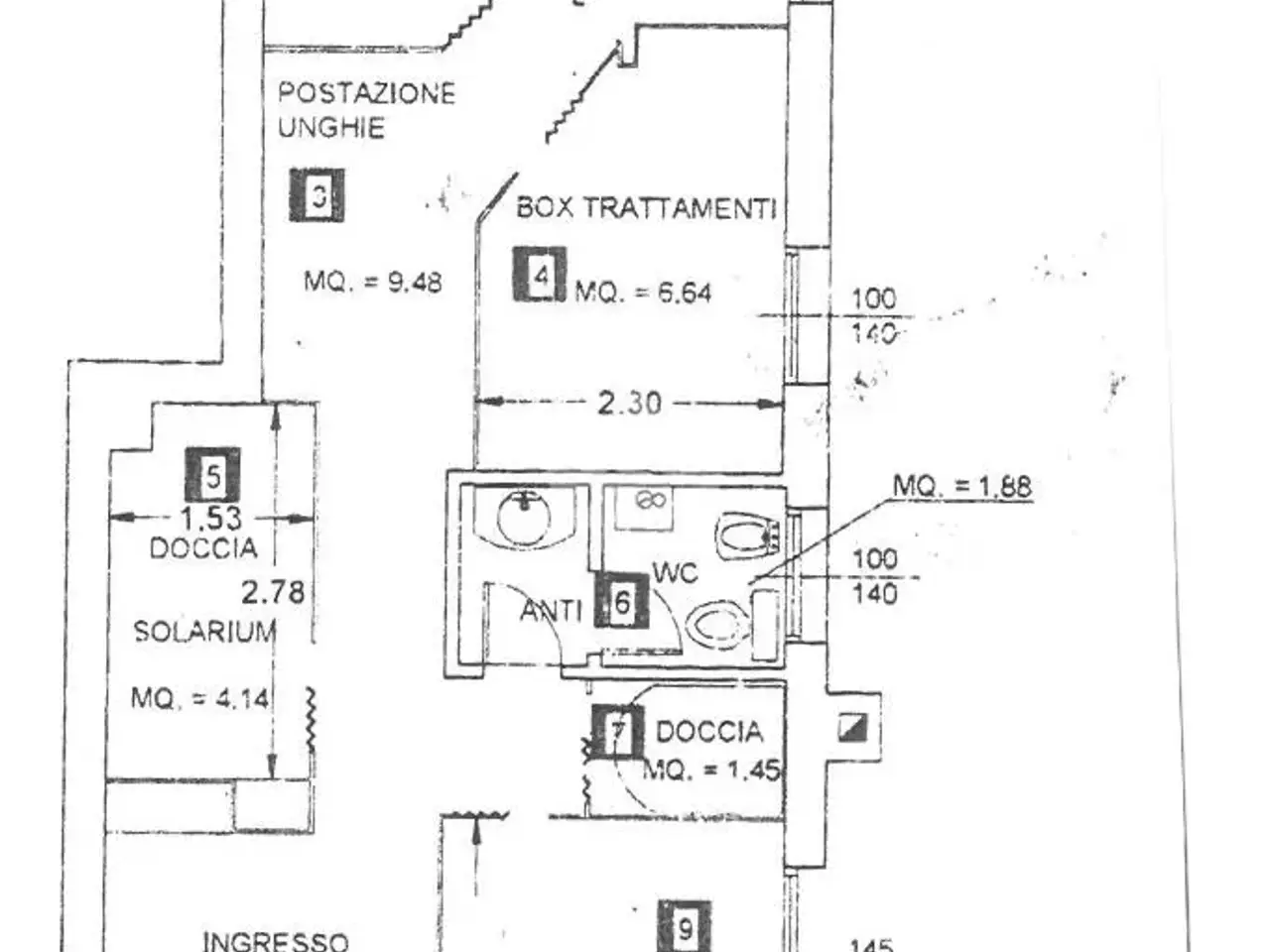 Negozio in Negozio P.Zza della Repubblica 5, Monte San Pietro, {3} - Planimetria 1