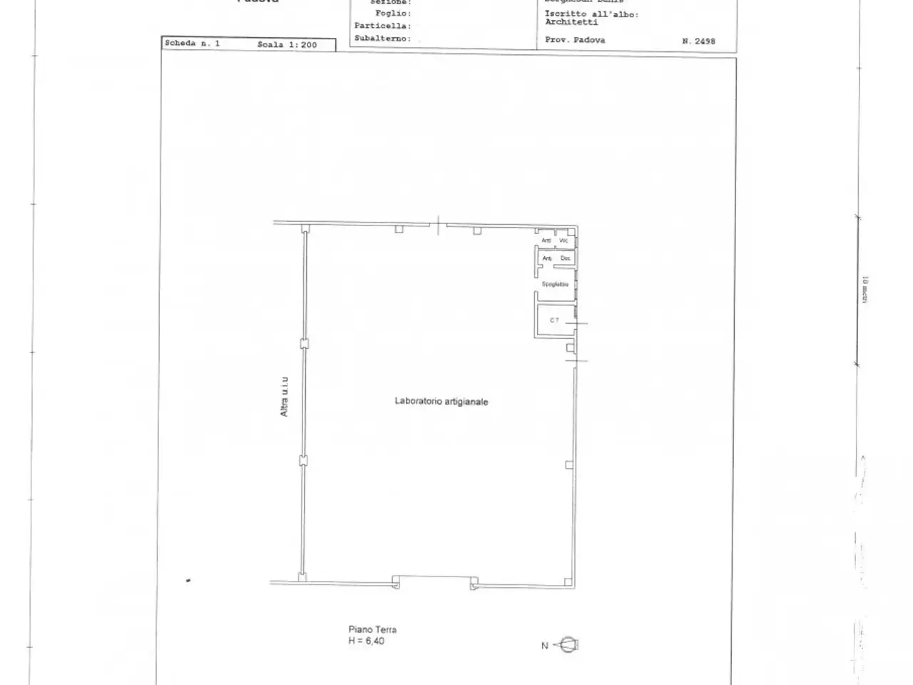 Capannone in Via Correr, Casale Di Scodosia, {3} - Planimetria 1