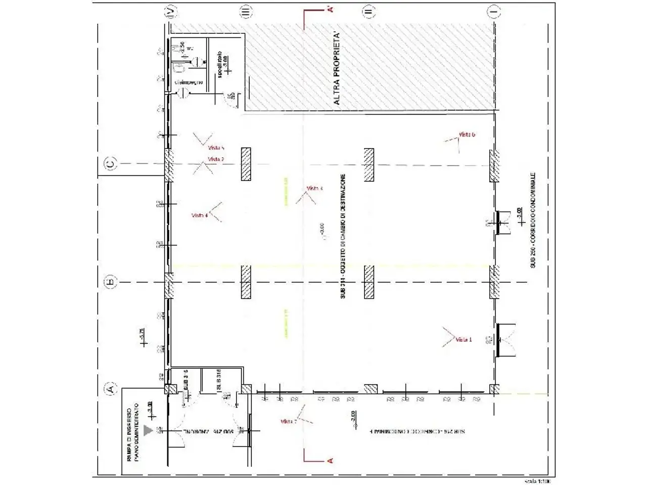 Magazzino in Via S. Nicola 23, Caserta, {3} - Planimetria 1