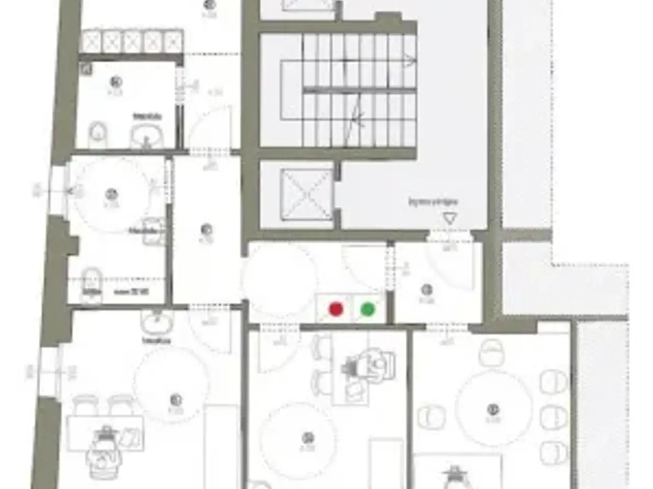 Ufficio in Via Fieno 3, Milano, {3} - Planimetria 1