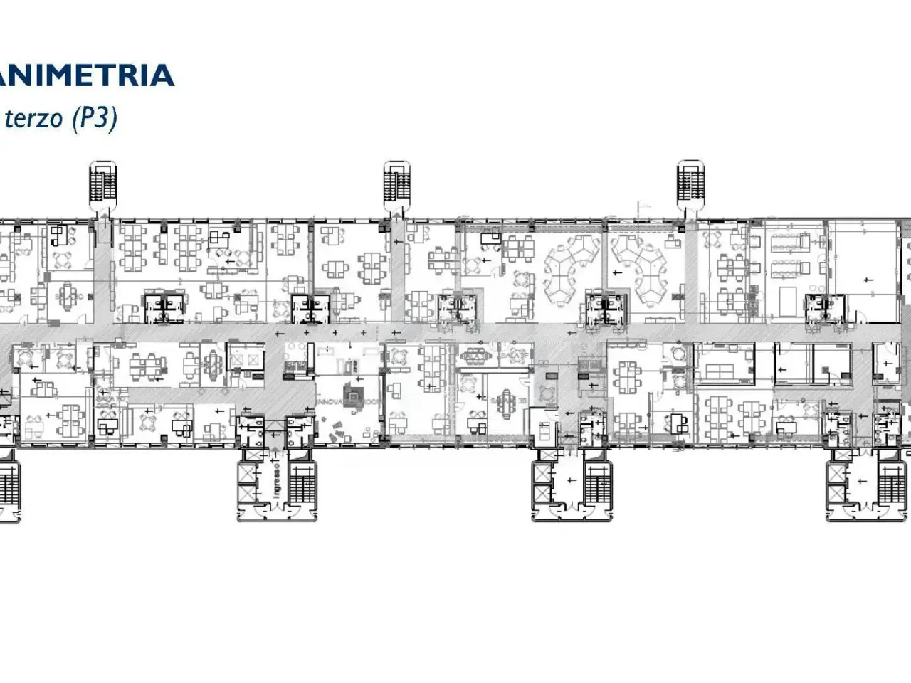 Ufficio in Palazzo a Milanofiori Str. 4, 4, Assago, {3} - Planimetria 1